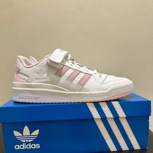 NIB Men Adidas FORUM LOW SHOES Cloud White / Almost Pink / Light Purple GY5832